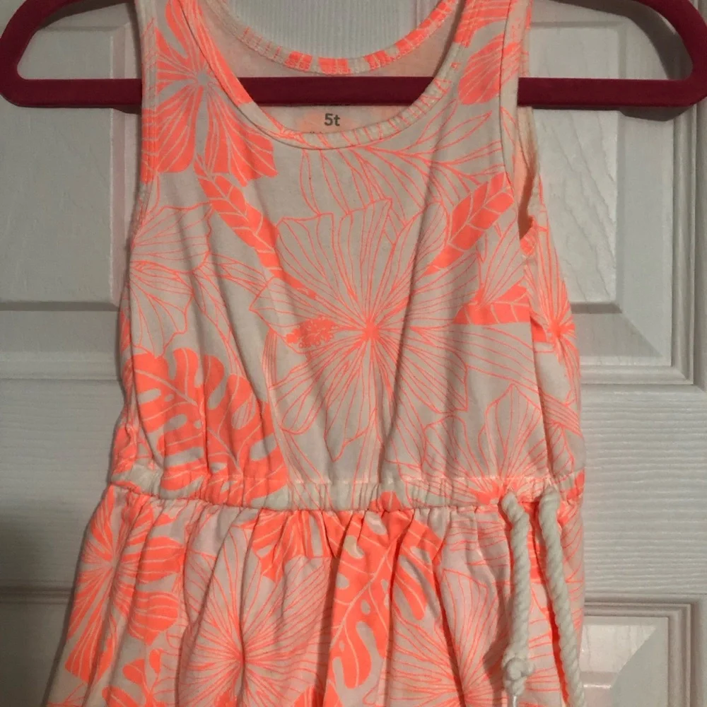 Carters sleeveless Hawaiian style dress girls‎ size 5T tropical vacation